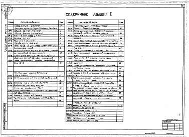 Состав альбома. Типовой проект 413-2-1.86Альбом 2 Архитектурные решения. Конструкции железобетонные  и металлические