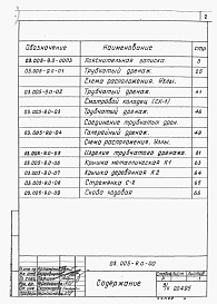 Состав альбома. Серия 03.005-9 ДренажВыпуск 0 Материалы для проектирования.