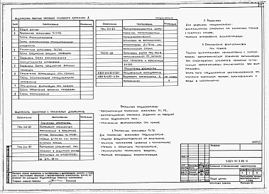 Состав альбома. Типовой проект У.807-31-2.92Альбом 1 Пояснительная записка. Технологические решения. Архитектурные решения. Конструкции железобетонные. Отопления и вентиляция. Внутренние водопровод и канализация. Электротехнические решения. Связь и сигнализация. Автоматизация сантехнических устройс