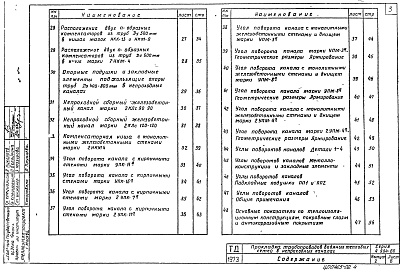 Состав альбома. Серия 4.904-66 ПрокладкаВыпуск 2 Расположение трубопроводов диаметром 400-800 мм в непроходных каналах, углах поворотов и компенсаторных нишах 