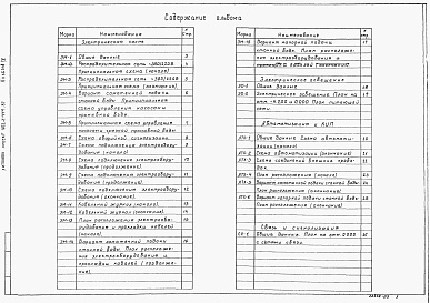 Состав альбома. Типовой проект 902-2-444.87Альбом 4 Электротехническая часть. Автоматизация. Связь и сигнализация