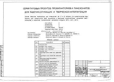 Состав альбома. Типовой проект 244-1-43Альбом 1 Характеристика серии