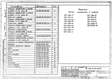Состав альбома. Серия 3.820.2-44 ПодъемникиВыпуск 2 Подъемник одновинтовой с ручным приводом грузоподъемностью 1 т. Марки 1 В