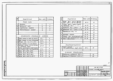 Состав альбома. Типовой проект 186-000-377.86Альбом 1 Архитетктурно-строительные чертежи и электрооборудование