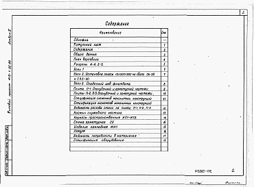 Состав альбома. Типовой проект 413-1-35.86Альбом 2 Строительные чертежи. Строительные изделия. Ведомости потребности в материалах. Спецификации оборудования.      