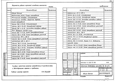 Состав альбома. Типовой проект 820-4-026.23.86Альбом 2 Конструкции железобетонные, конструкции металлические