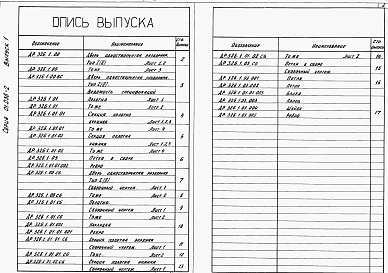 Состав альбома. Серия 01.036-2 ДвериВыпуск 1 Двери одностворчатые разборные размером 2,3х2,2 м; 2,0х2,2 м; 1,6х2,2 м для горизонтальных выработок. Тип 1, 2.