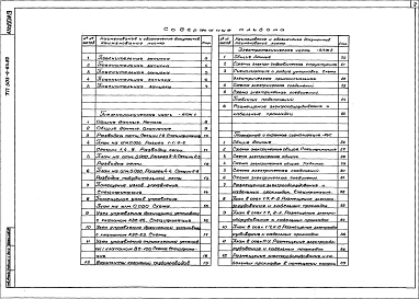 Состав альбома. Типовой проект 503-4-64.89Альбом 9 Автоматическое пожаротушение. Охранно-пожарная сигнализация