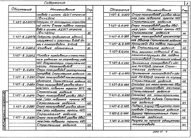 Состав альбома. Серия 7.407-8 СимметричныйВыпуск 0 Материалы для проектирования