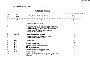 Состав альбома. Типовой проект 705-1-203.86 Альбом 4 Сметы