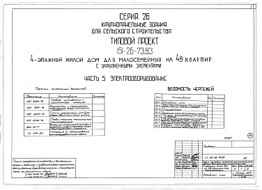 Состав альбома. Типовой проект 151-26-73.83Альбом 1 Части 0, 01, 02, 03, 1, 2, 3, 4, 5, 6 Общая часть. Архитектурно-строительные чертежи ниже отм. 0,000. Отопление и вентиляция ниже отм. 0,000. Водопровод и канализация ниже отм. 0,000. Архитектурно-строительные чертежи выше отм. 0,000. Отопление и