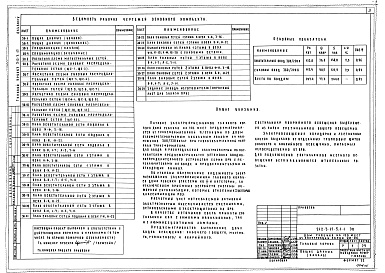 Состав альбома. Типовой проект 212-3-17Альбом 5 Электрическое освещение и силовое электрооборудование. Связь и сигнализация