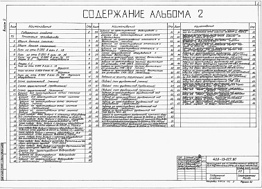 Состав альбома. Типовой проект 409-13-027.90Альбом 2 Технология производства          