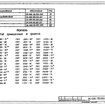 Состав фльбома. Серия 3.820.2-44 ПодъемникиВыпуск 6 Подъемник двухвинтовой с ручным приводом грузоподъемностью 2х5 т марки 10 ВД