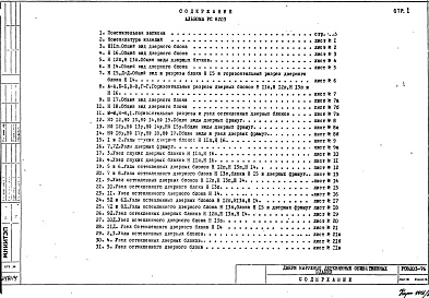 Состав альбома. Шифр РС8203 ДвериАльбом 1 Рабочие чертежи