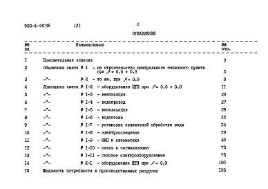 Состав альбома. Типовой проект 903-4-46.86Альбом 5 Сметы