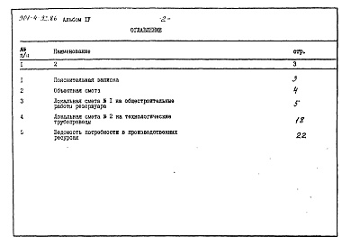 Состав альбома. Типовой проект 901-4-92.86Альбом 4 Сметы.