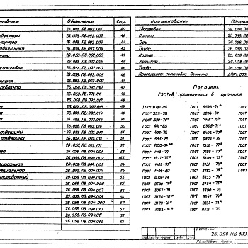 Состав фльбома. Серия 3.820.2-44 ПодъемникиВыпуск 10 Подъемник одновинтовой с электроприводом грузоподъемностью 1 т марки 2,5В