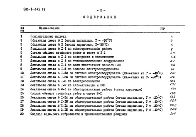 Состав альбома. Типовой проект 903-1-249.87Альбом 5  Сметы    