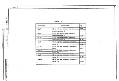 Состав альбома. Типовой проект 254-2-26с.85Альбом 10  Спецификации оборудования    