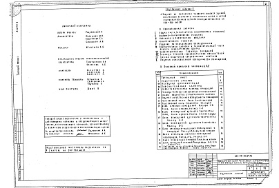 Состав альбома. Типовой проект 244-05-86.87Альбом 1 Архитектурно-строительные решения, технология, инженерное оборудование