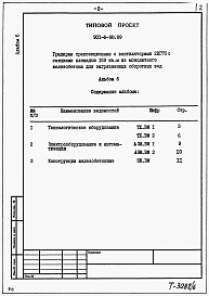 Состав альбома. Типовой проект 901-6-98.89Альбом 6 Ведомоти потребности в материалах 
