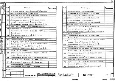 Состав альбома. Типовой проект 320-066.84Альбом 2. Игровая тематическая площадка "Дозорная».      