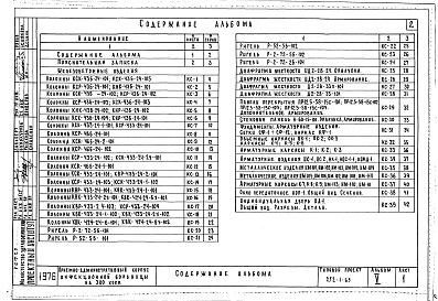Состав альбома. Типовой проект 252-1-69Альбом 5  Изделия заводского изготовления