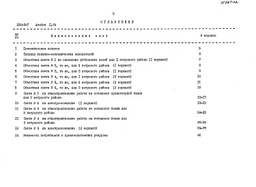 Состав альбома. Типовой проект 290-9-7Альбом 2.84 Сметы. Заказные спецификации.    