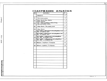 Состав альбома. Типовой проект 0600-01.89Альбом 1 Пояснительная записка, архитектурно-строительные решения, отопление и вентиляция, электротехническая часть. Ведомости потребности в материалах    