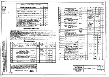 Состав альбома. Типовой проект 264-13-87сАльбом 3 Кинотехнологические, санитарно-технические, электротехнические чертежи, автоматика и КИП, связь и сигнализация 