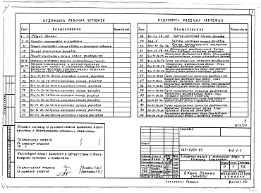 Состав альбома. Типовой проект 143-020с.85Альбом 17 МП 1-1 Заготовки для компанировки общих чертежей на дом