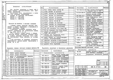 Состав альбома. Типовой проект 416-2-37.86Альбом 7 Внутренние водопровод и канализация 