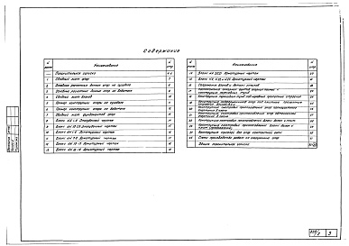 Состав альбома. Серия 3.501-79 ТиповойВыпуск 2 Промежуточные опоры массивно-сборные  