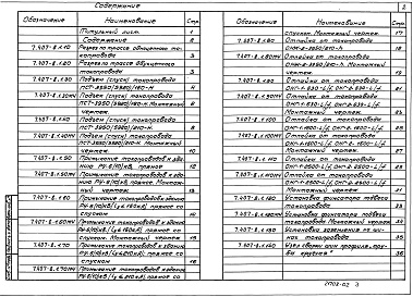Состав альбома. Серия 7.407-8 СимметричныйВыпуск 1 Монтажные чертежи