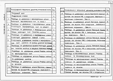 Состав альбома. Типовой проект 509-032.90Альбом 2 Настилы переездов. Рабочие чертежи    