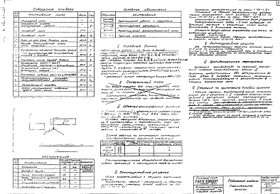 Состав альбома. Типовой проект 903-1-23/71Альбом 6 Архитектурно-строительная часть. Тип 1, Тип 2. Тип 3. 