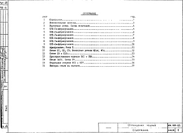 Состав альбома. Шифр ИЖ 199-83Альбом 1 Рабочие чертежи. Вариант армирования
