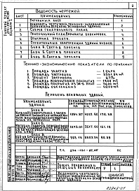 Состав альбома. Типовой проект 274-031-87.85Альбом 1 Общие положения и решения по комплексу 
