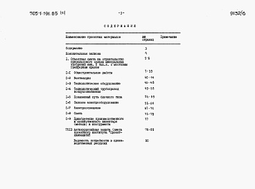 Состав альбома. Типовой проект 705-1-191.85Альбом 6  Сметная документация.     