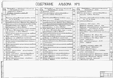 Состав альбома. Типовой проект 902-1-146.1.88Альбом 6 Силовое электрооборудование.  Технологический контроль (из тп 902-1-142.88)