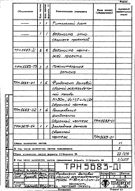 Состав альбома. Типовой проект 907-2-136сАльбом 2 Рабочие чертежи фундамента