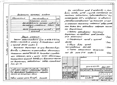 Состав альбома. Типовой проект 264-13-122м.83Альбом 6 Автоматизация сантехустройств. Задание заводу на изготовление щитов