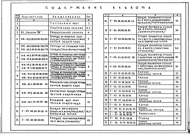 Состав альбома. Типовой проект 274-32-56Альбом 7 Нестандартизированное трансформируемое оборудование зала для массовых мероприятий
