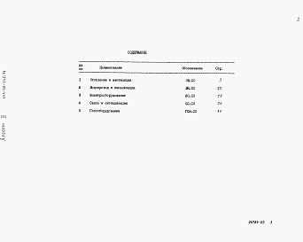 Состав альбома. Типовой проект 144-16-142.91Альбом 3 Спецификация оборудования.
