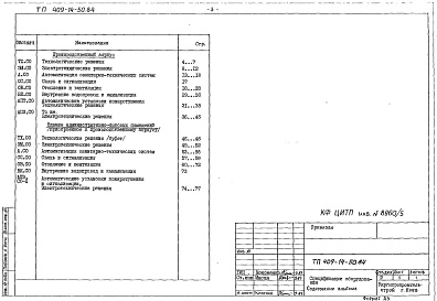 Состав альбома. Типовой проект 409-14-50.84Альбом 5   Сборник спецификаций оборудования     