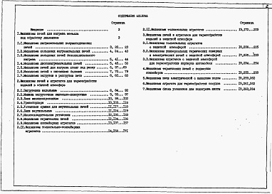Состав альбома. Типовой проект 406-0-9.87Альбом 1 Механизмы печей машиностроительной промышленности.