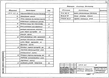 Состав альбома. Серия 1.231.9-10 УнифицированныеВыпуск 9 Детали электротехнического и инженерно-технического оборудования. Рабочие чертежи.