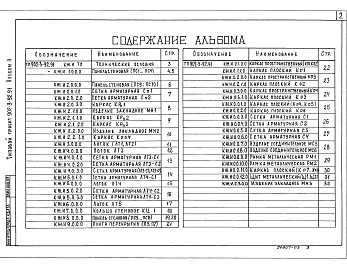 Состав альбома. Типовой проект 902-3-92.91Альбом 4 Строительные изделия     