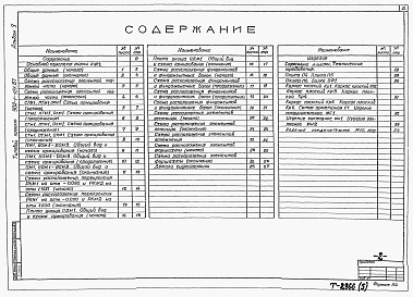 Состав альбома. Типовой проект 902-1-121.87Альбом 5 Строительные решения подземная часть.     